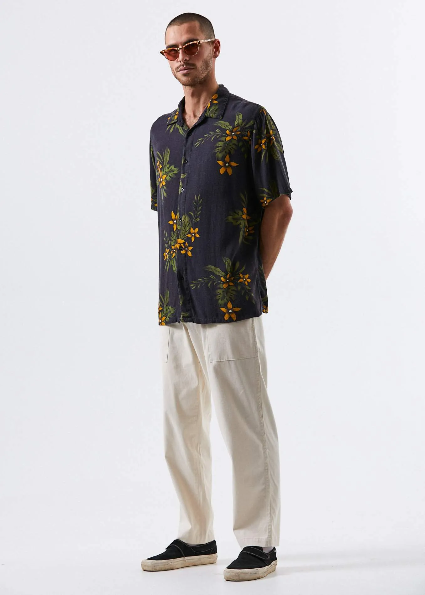 Afends Mens Tropi Cooked - Short Sleeve Shirt