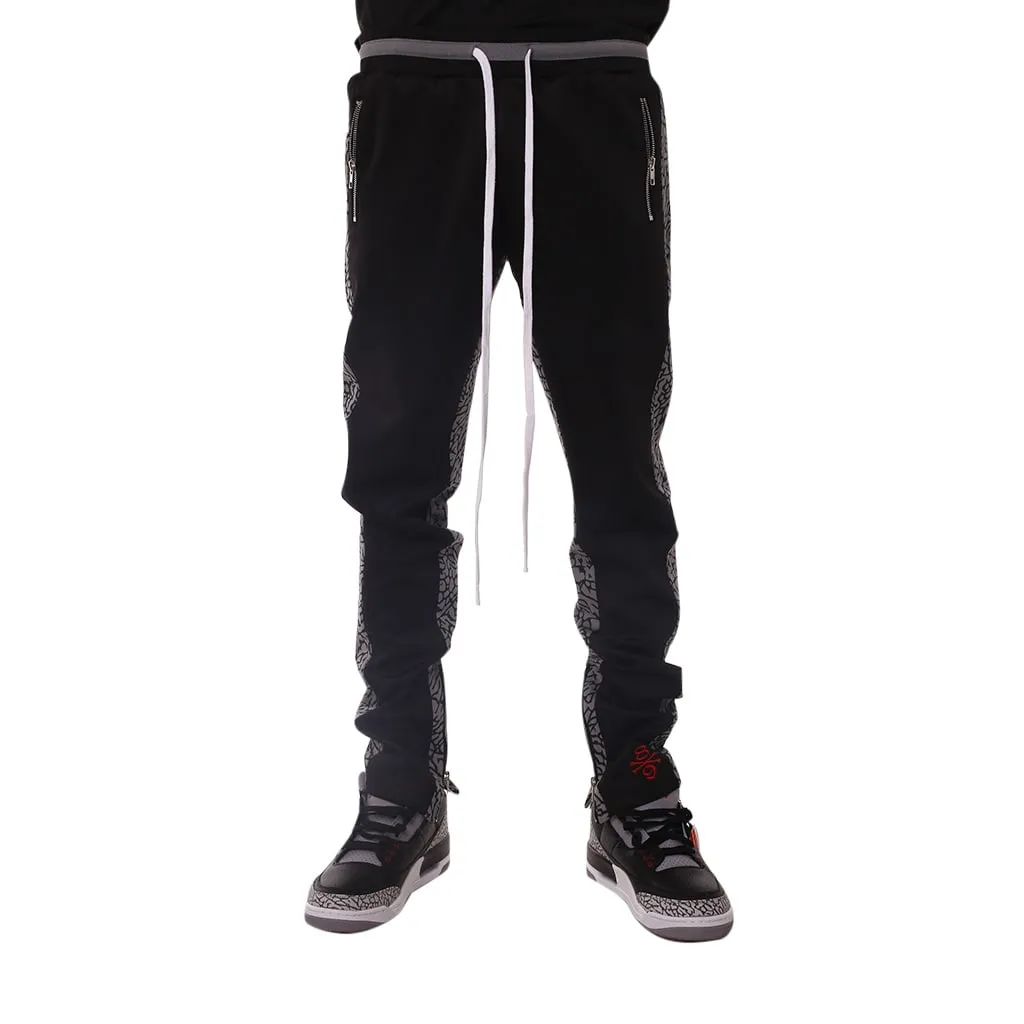 Bones Double Stripe Track Pants Cement