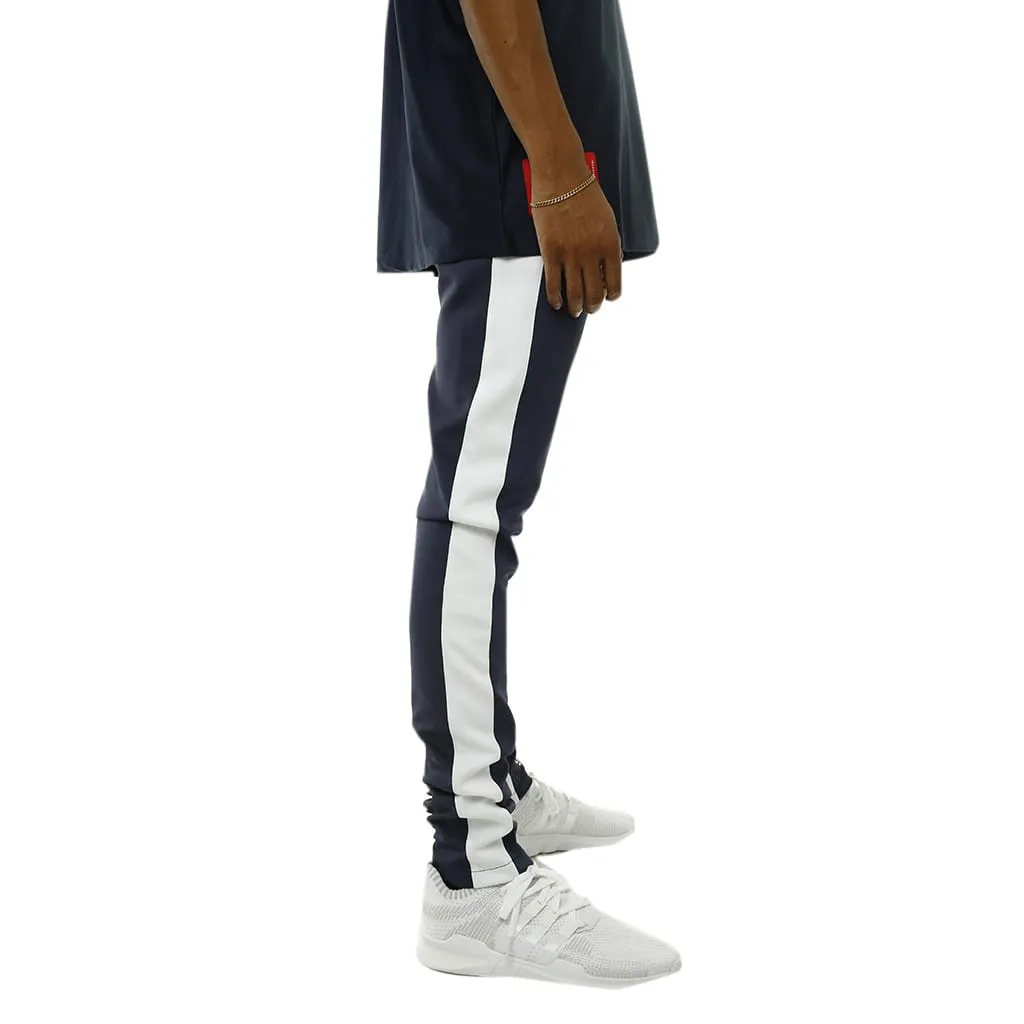 Bones Double Stripe Track Pants Navy