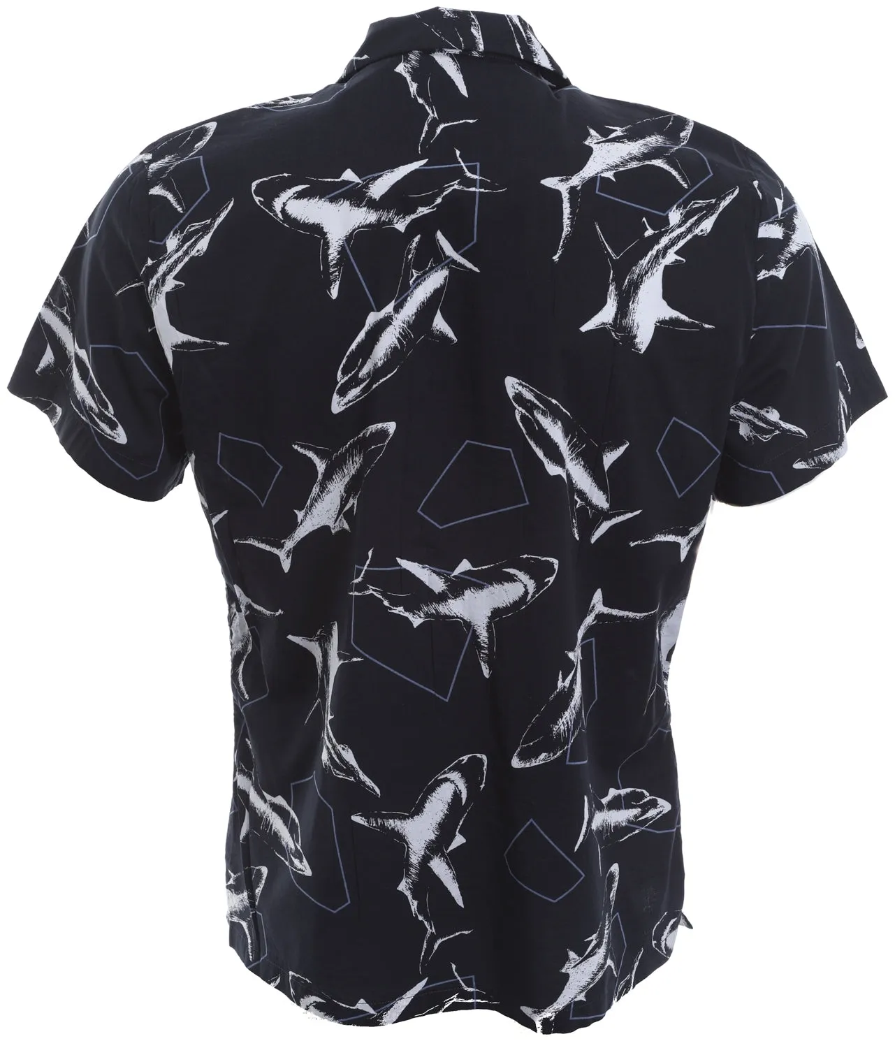 BOSS Rhythm Short Sleeve Shirt in Navy Shark