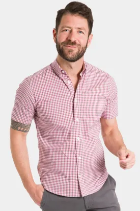 Brick Gingham Short Sleeve Shirt