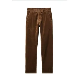 Brixton Choice Chino Corduroy Slim Pant Dark Earth