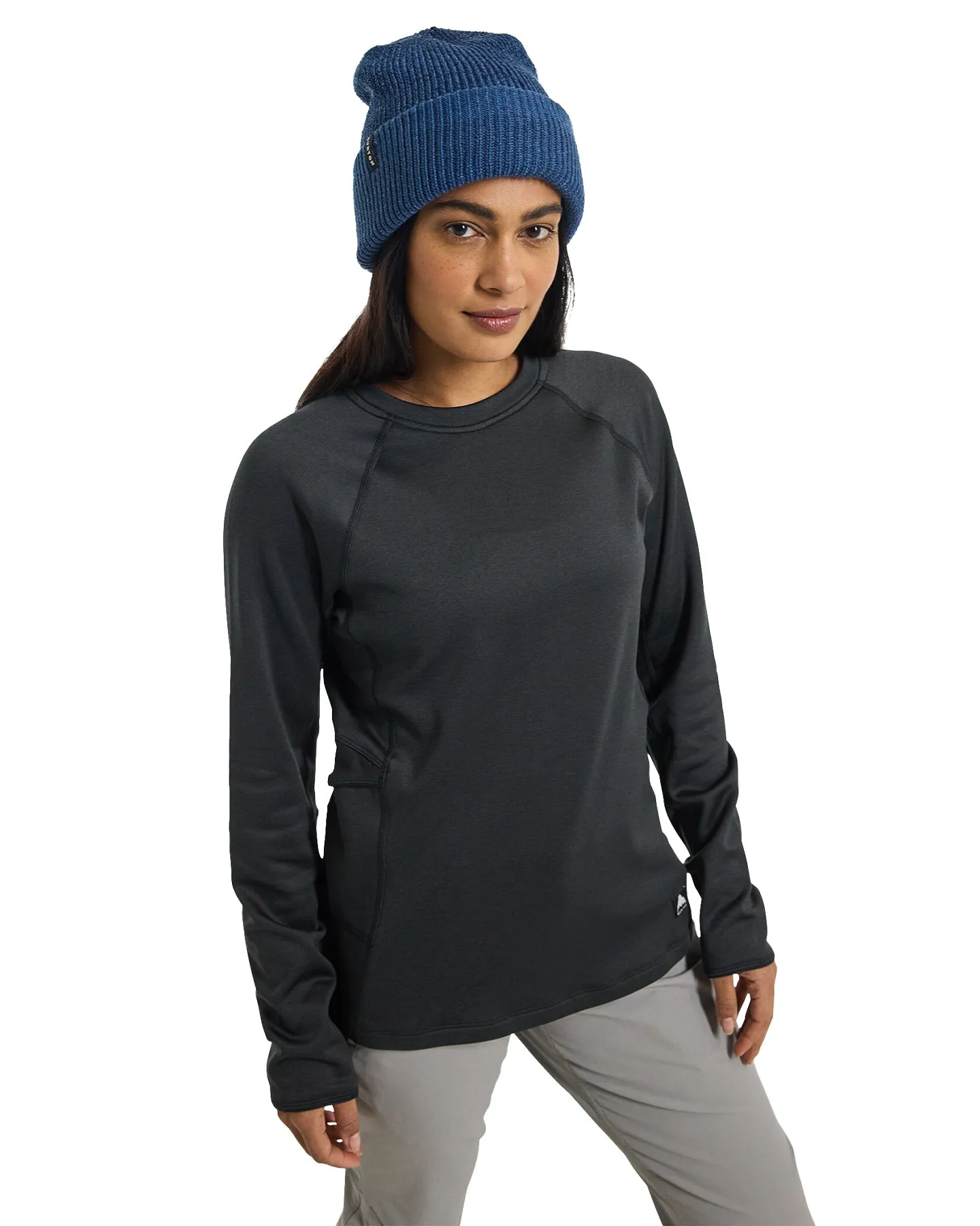 Burton Women's Stockrun Crewneck Fleece - True Black