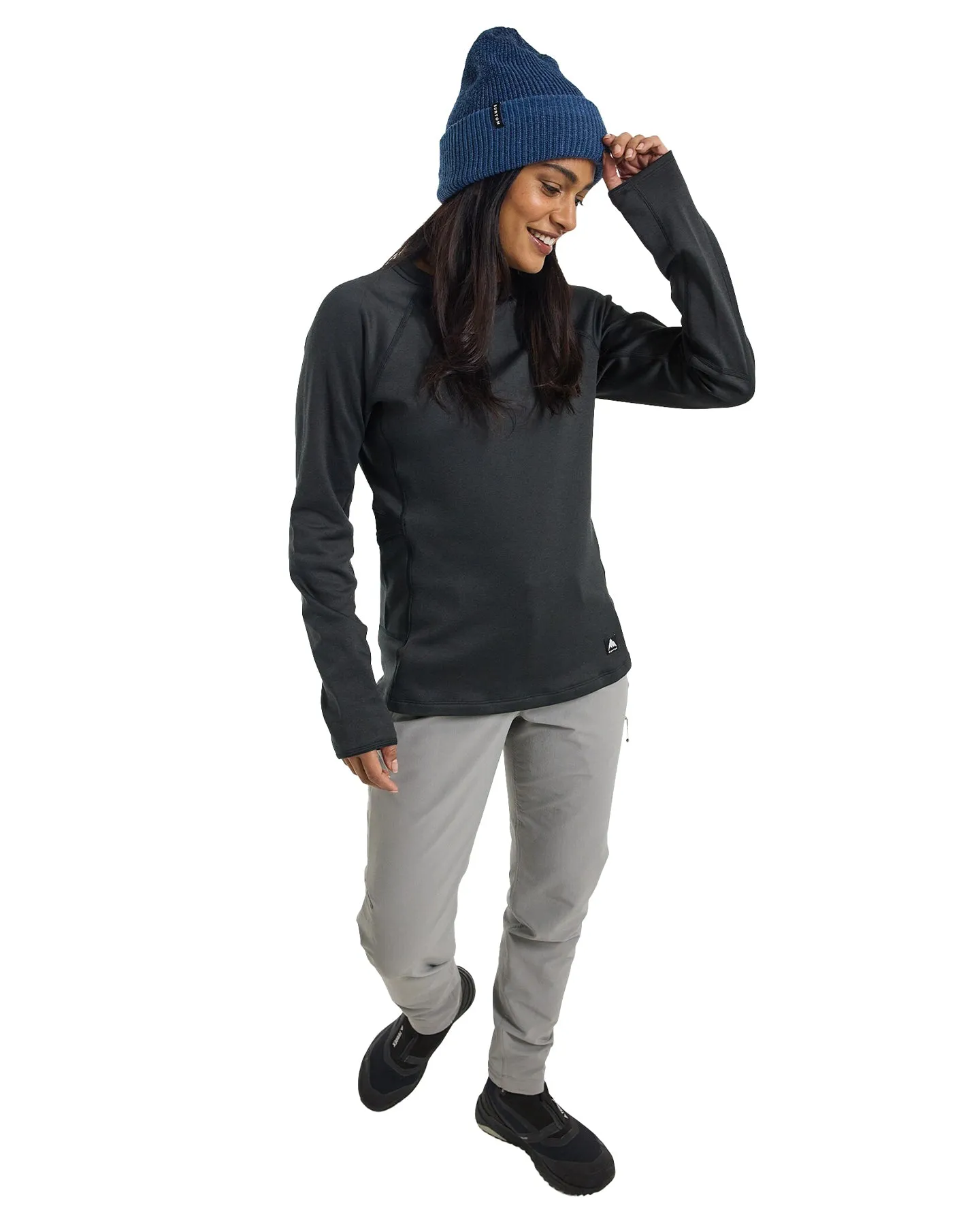 Burton Women's Stockrun Crewneck Fleece - True Black