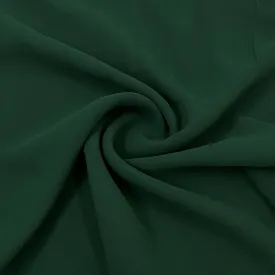 Classic Dark Green Solid Georgette Fabric