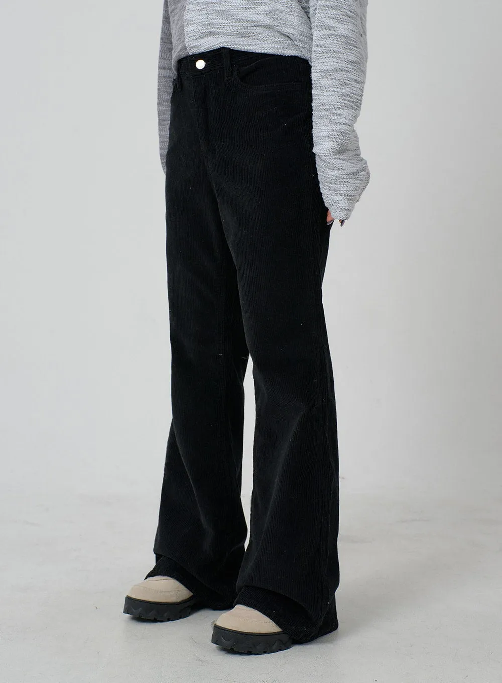 Corduroy Bootcut Pants CJ304