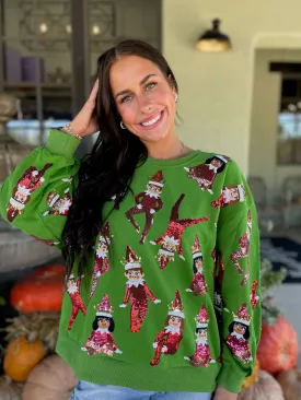 Green Elf On The Shelf Sweatshirt