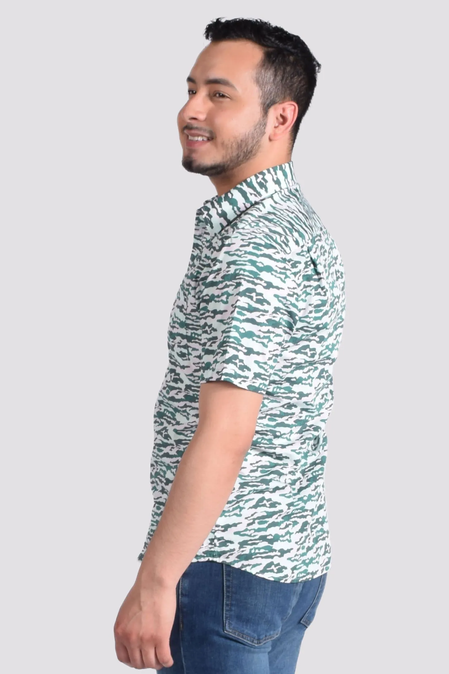 Green Retro Camo Shirt