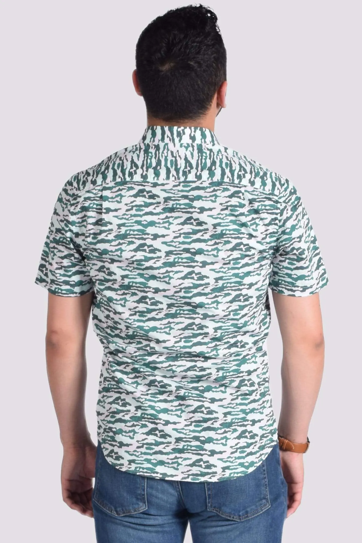 Green Retro Camo Shirt