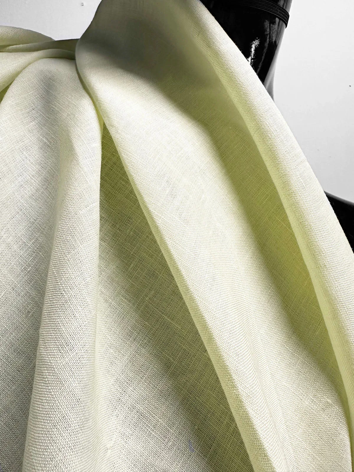 Icy Lime Linen Shirting