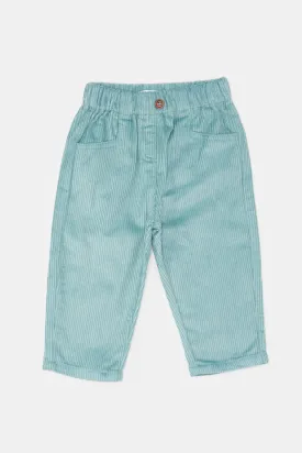 Infant Girls Mint Corduroy Trousers