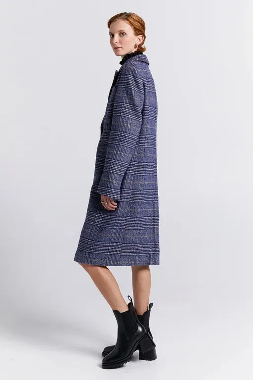 Karen Walker Acreage Double Breasted Coat - Wool - Navy