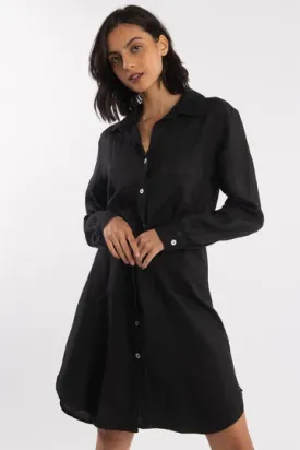 Luna Luz- Linen Shirt Dress