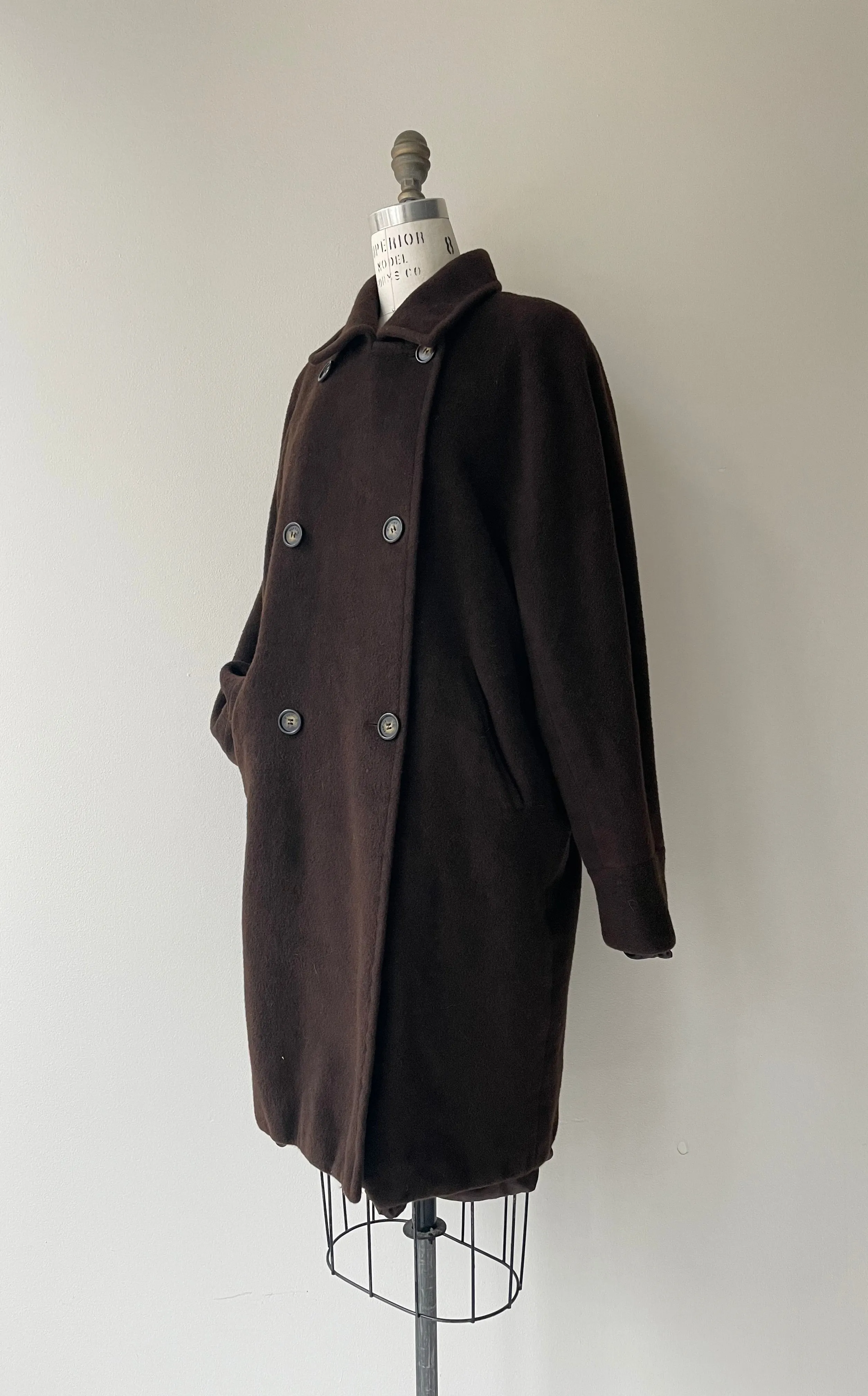 Max Mara Chocolate Wool Coat