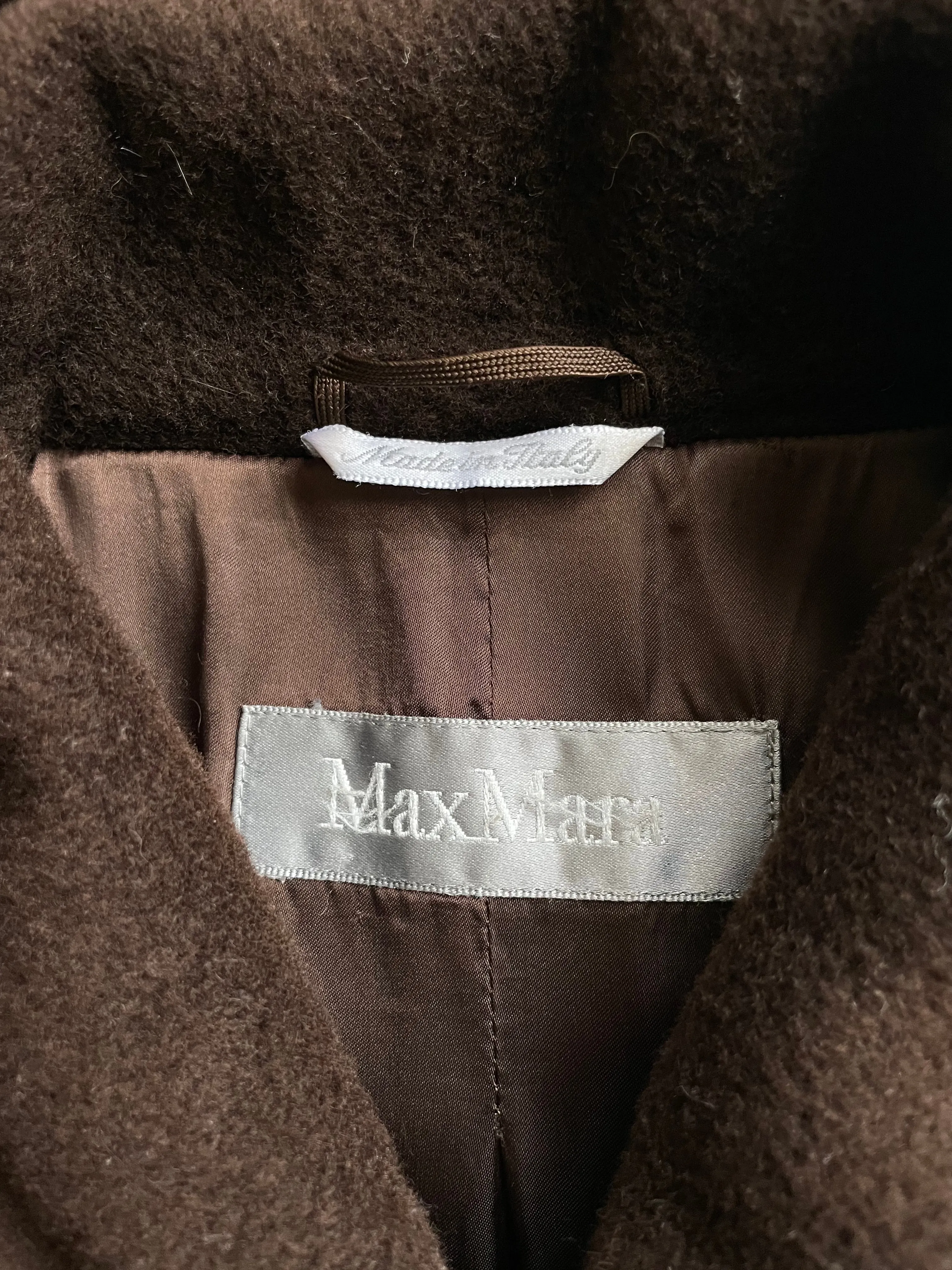 Max Mara Chocolate Wool Coat