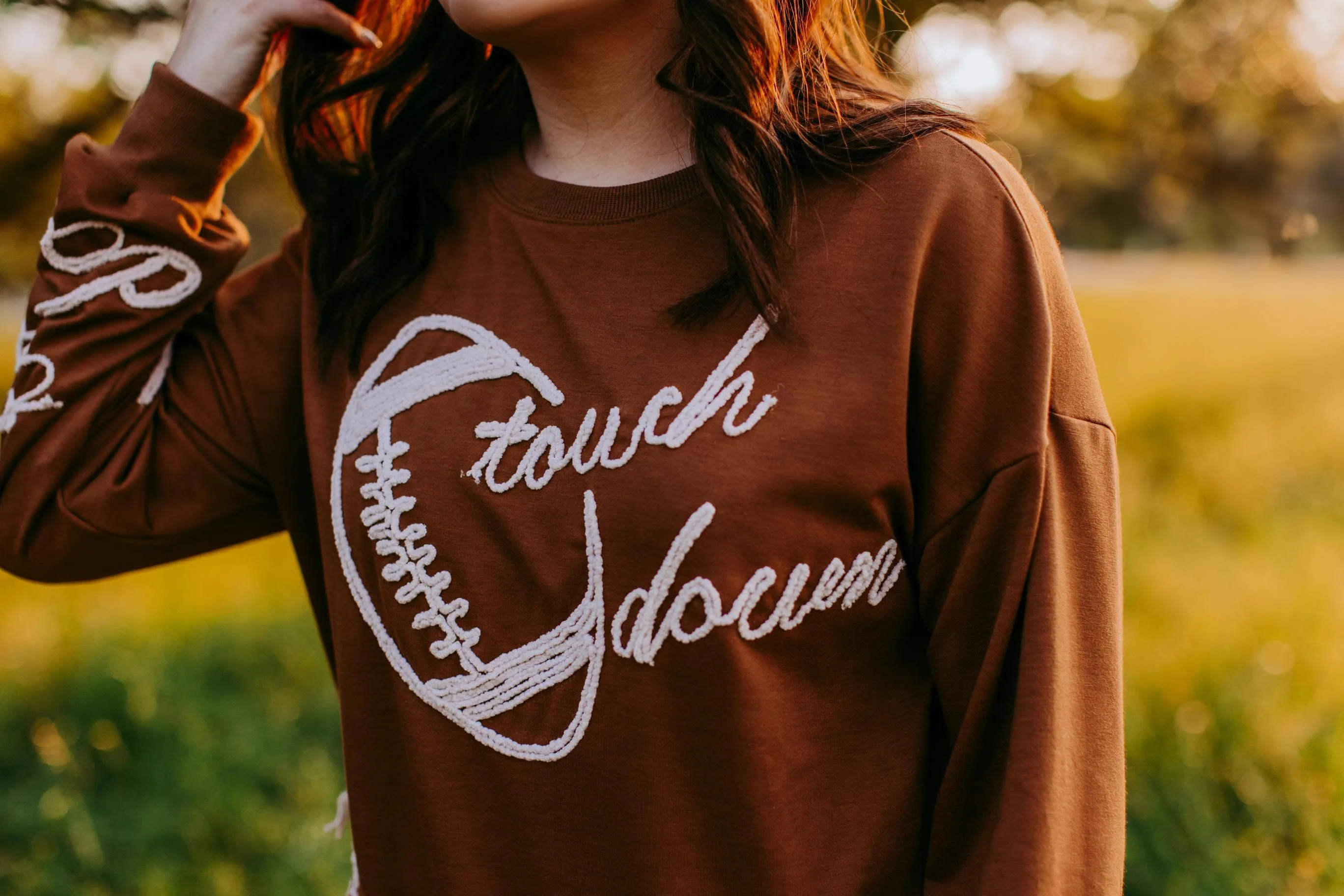 MER104 - Touch Down 3D Embroidery Sweatshirt