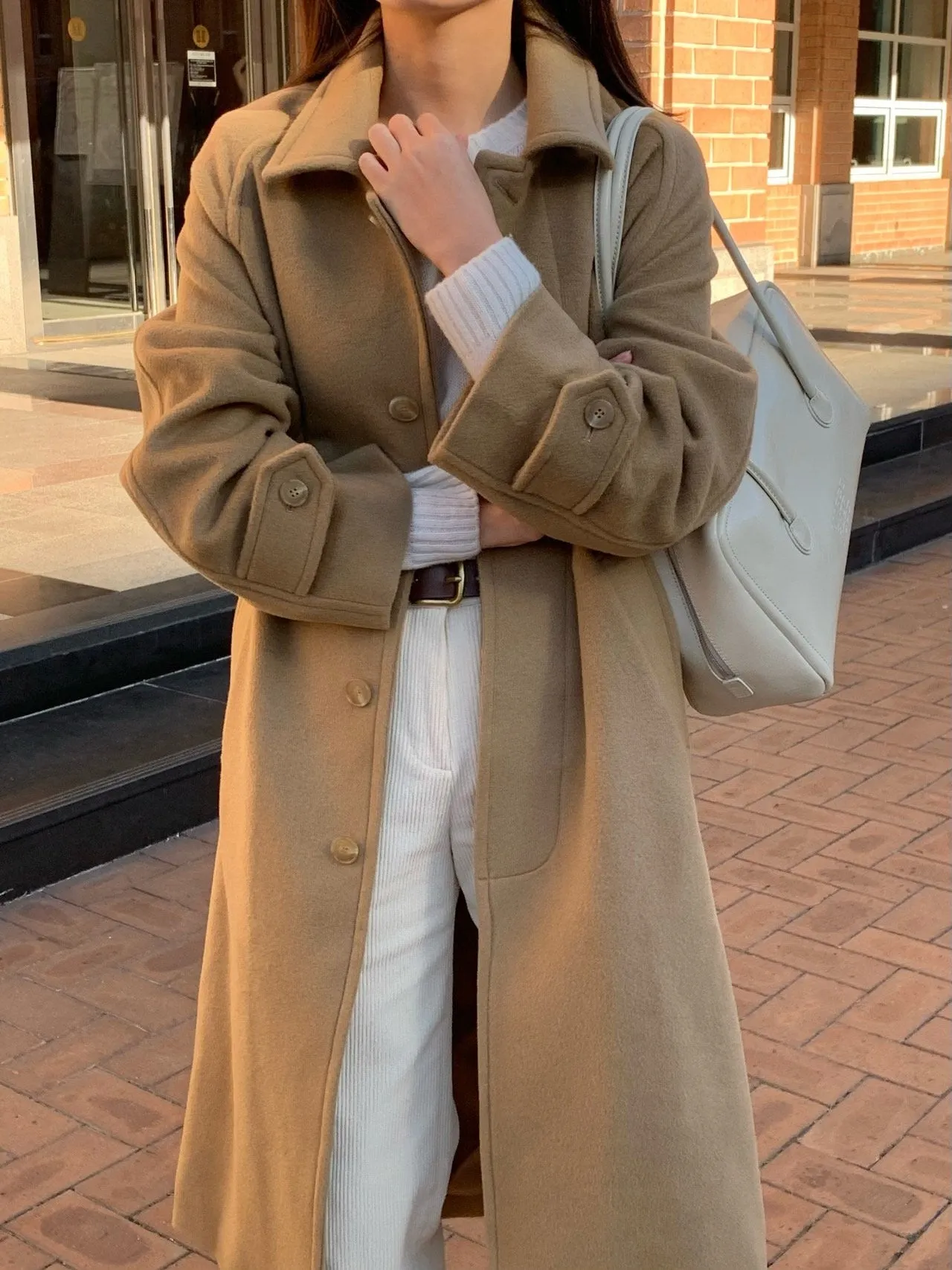 MERINO WOOL CASHMERE COAT