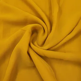 Premium Yellow Solid Georgette Fabric