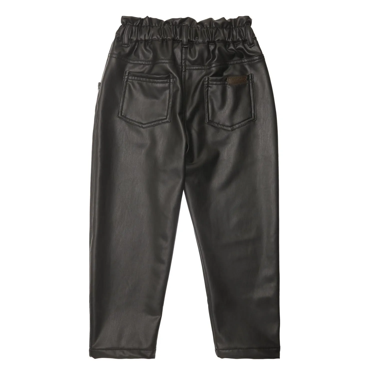 Sintetic Leather Pants in Black