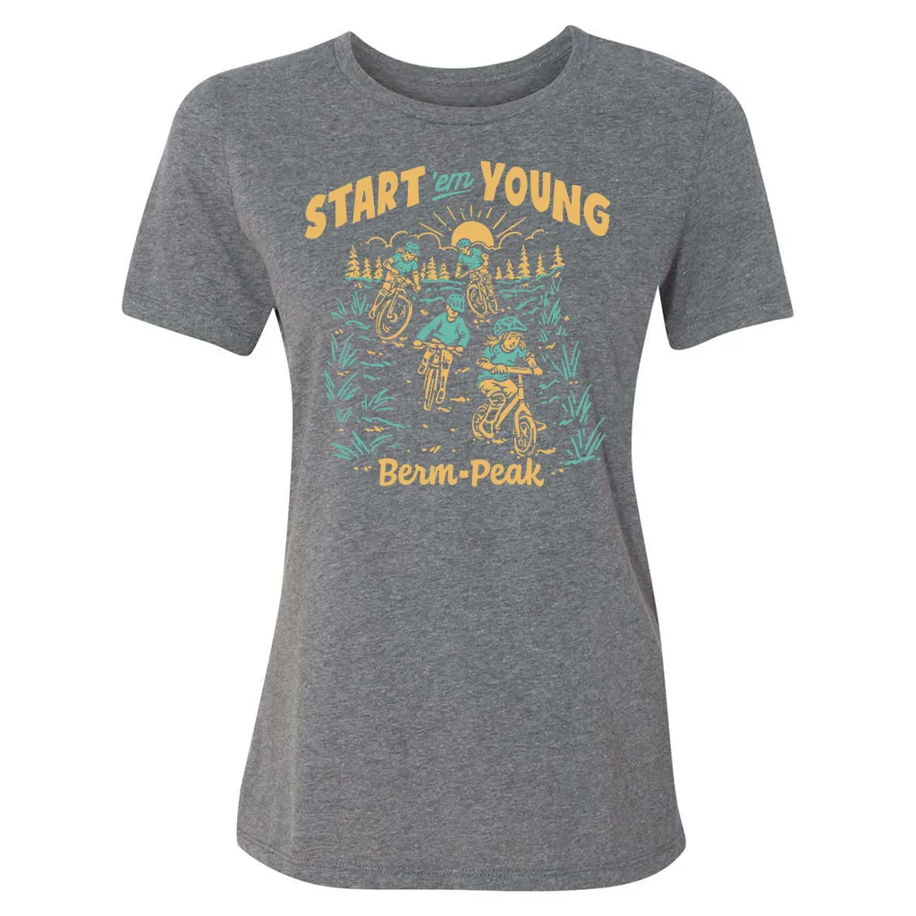 Start Em Young Women's Shirt (Heather Grey)