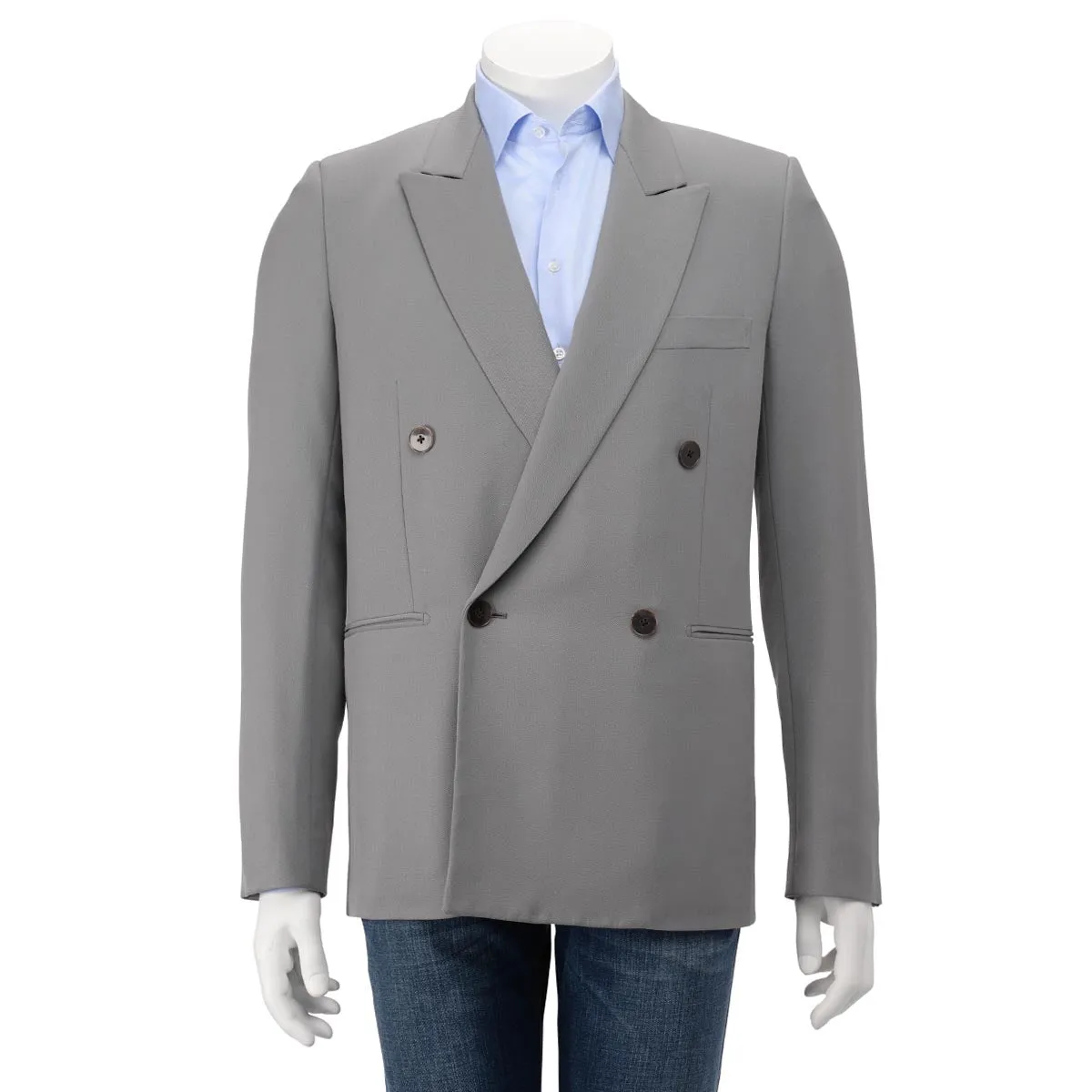 The Row Grey Virgin Wool Julian D.B. Jacket 40