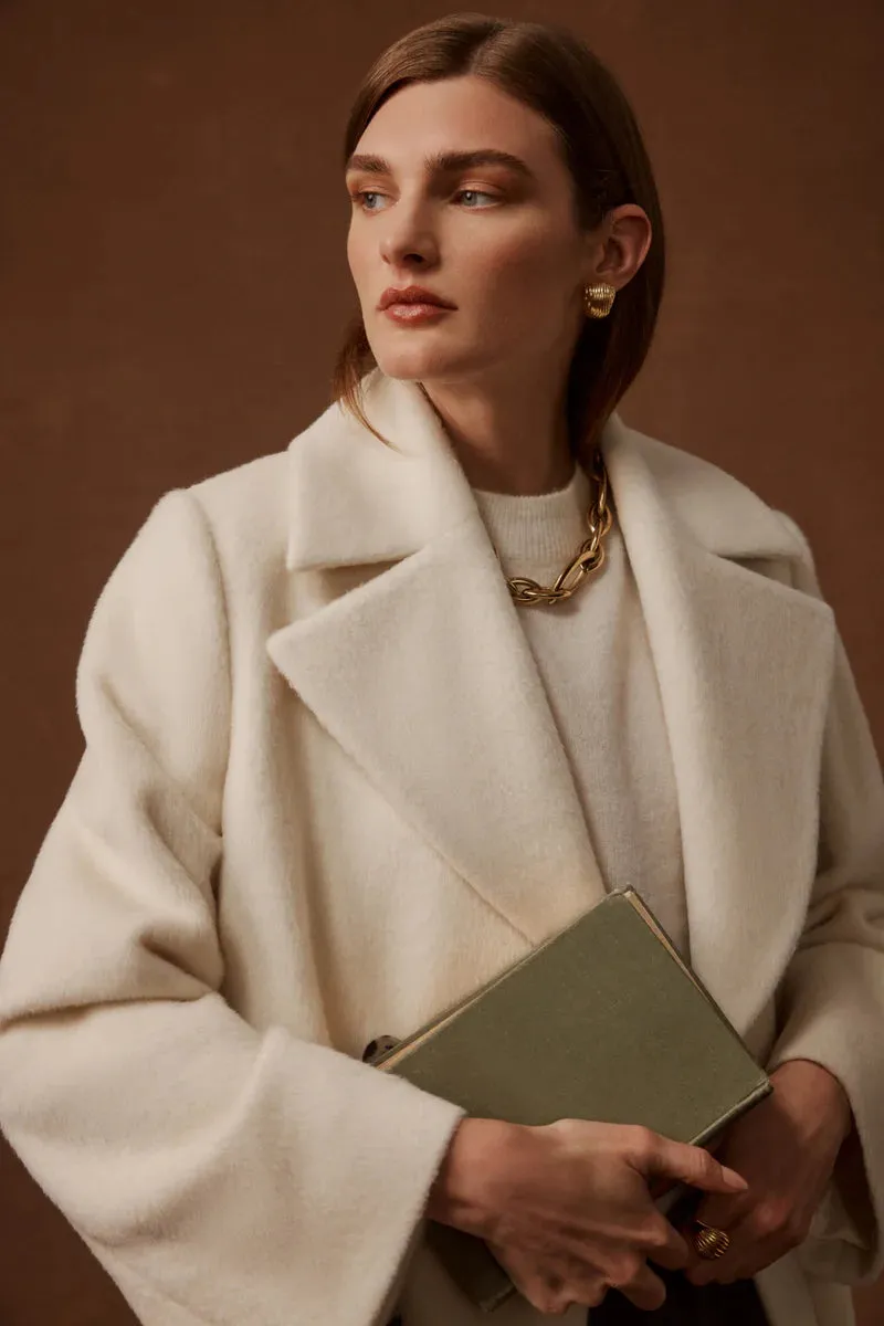 VICUNA COAT | Winter White