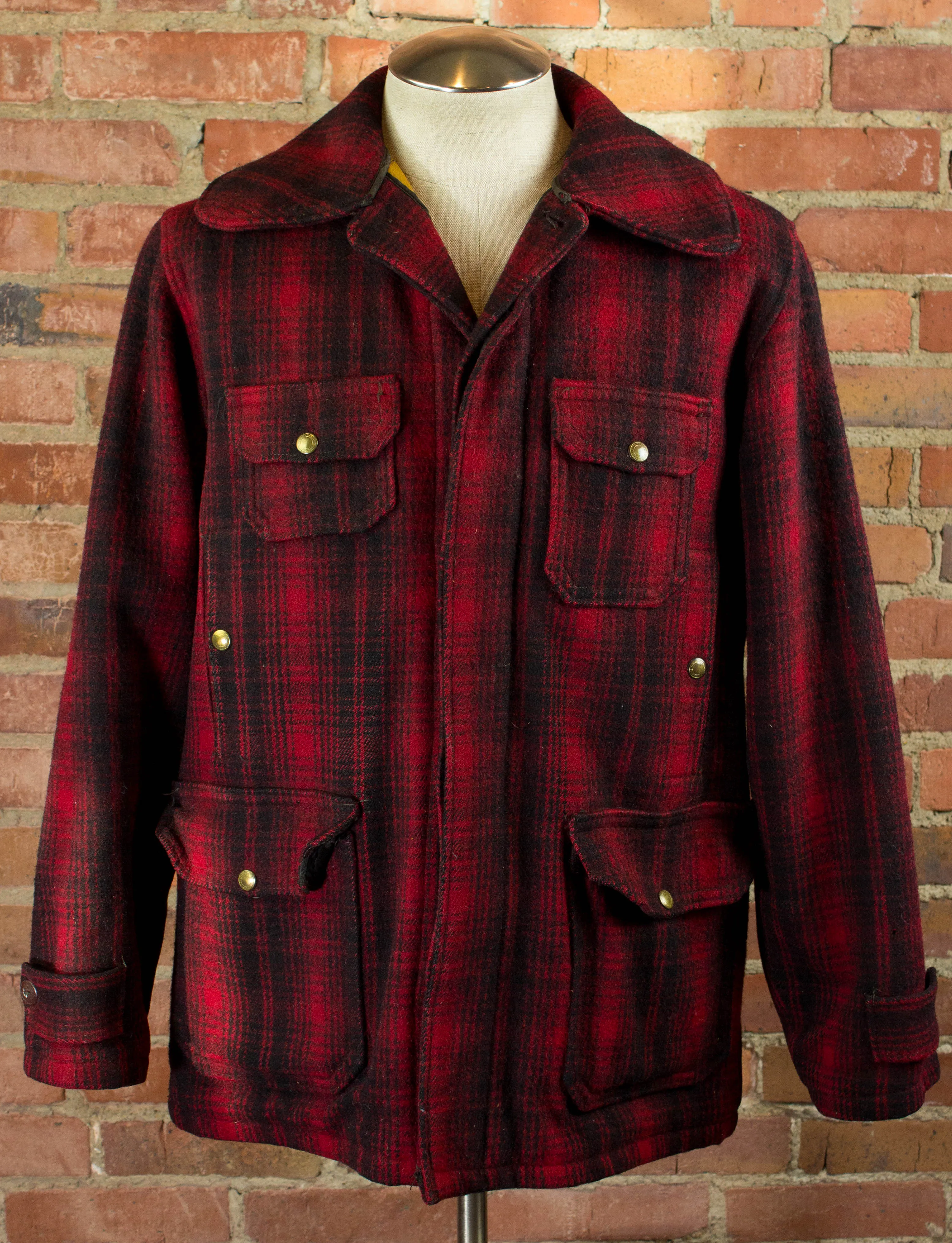 Vintage 50s Woolrich Buffalo Plaid Jacket 40 Large