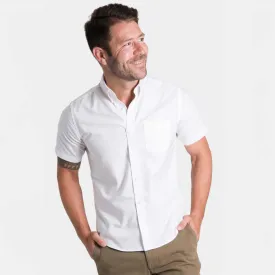 White Oxford Wrinkle Free Short Sleeve Shirt