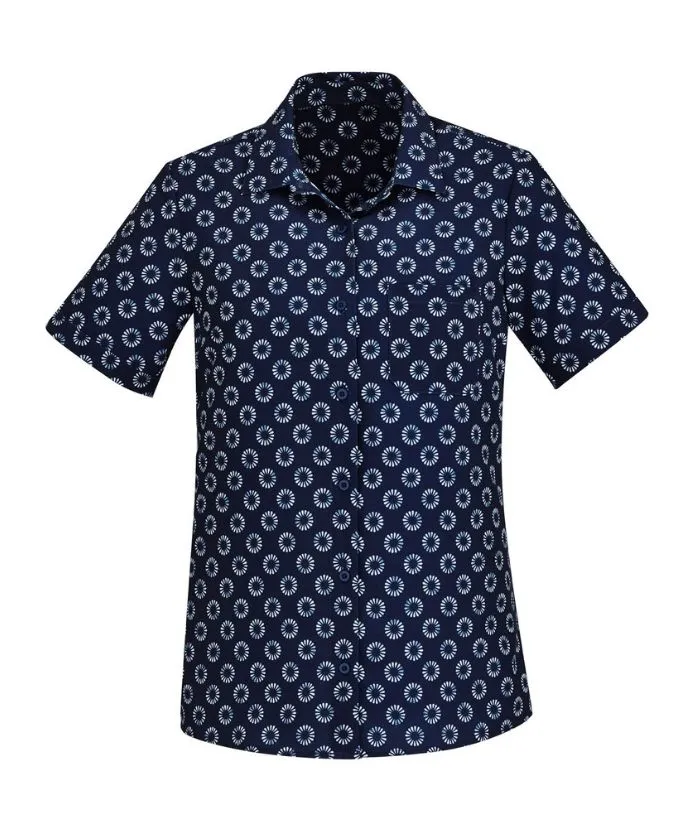 Womens Florence Easy Stretch Daisy Print Shirt